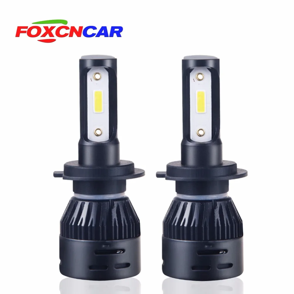 ACEERSUN H4 светодиодный светильник H7 H1 H3 H11 9005 HB3 9006 HB4 9007 с чипами DOB 12000LM 6500K 12V
