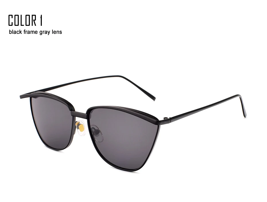 VEVAN, Ретро стиль, кошачий глаз, солнцезащитные очки для женщин, UV400, фирменный дизайн, красные линзы, женские солнцезащитные очки, зеркальные, gafas de sol mujer - Цвет линз: gray