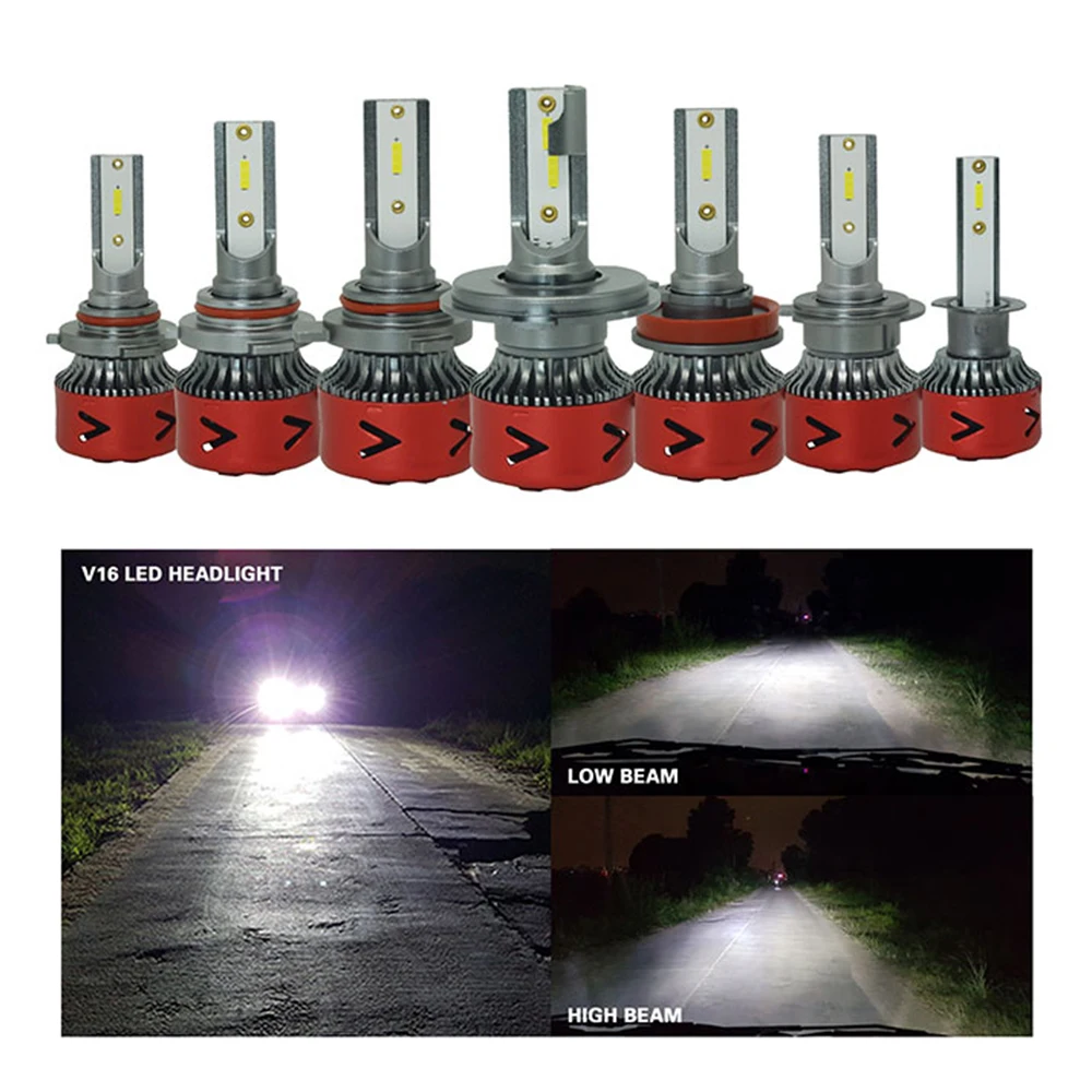 H1 led H4 автомобильный головной светильник лампы H7 H8 H11 противотуманный 6000k 9005/HB3