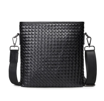 

X-Online hot sale black man small messenger bag male small flap bag