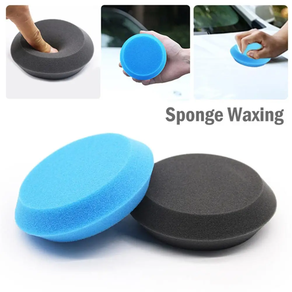 

4 Inch Imported Waxing Sponge Handmade Cotton Black Ultra-fine Bevel Edge Handmade Waxing Dish Sponge Waxing Plate Durable
