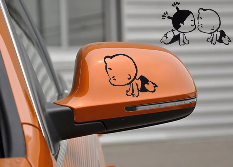 Забавные наклейки для автомобиля модный детский дизайн 3D наклейка для автомобиля боковое зеркало заднего вида pegatinas para coche adesivo carro