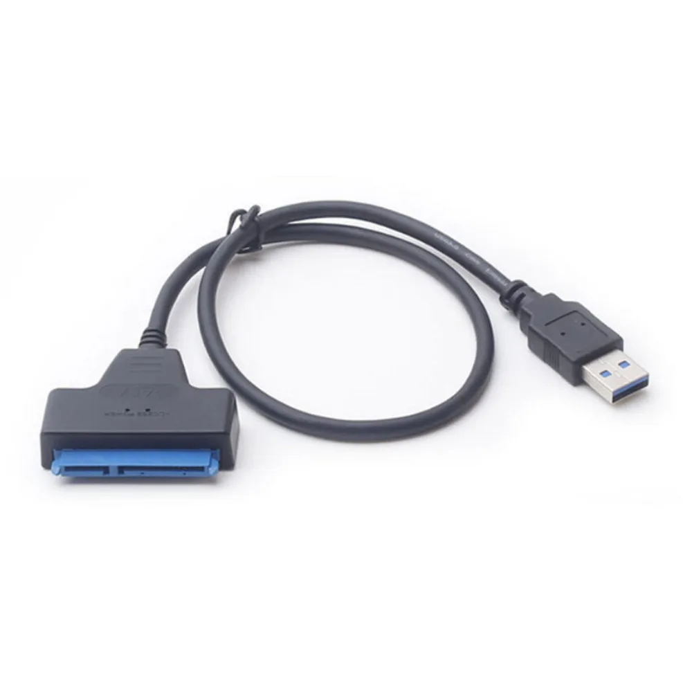 Computer USB 3.0 SATA Cable for Laptop Hard Drive 20cm SATA Cable Suitable for 2.5 SSD/HDD with 3.0 USB Cables for Computer 