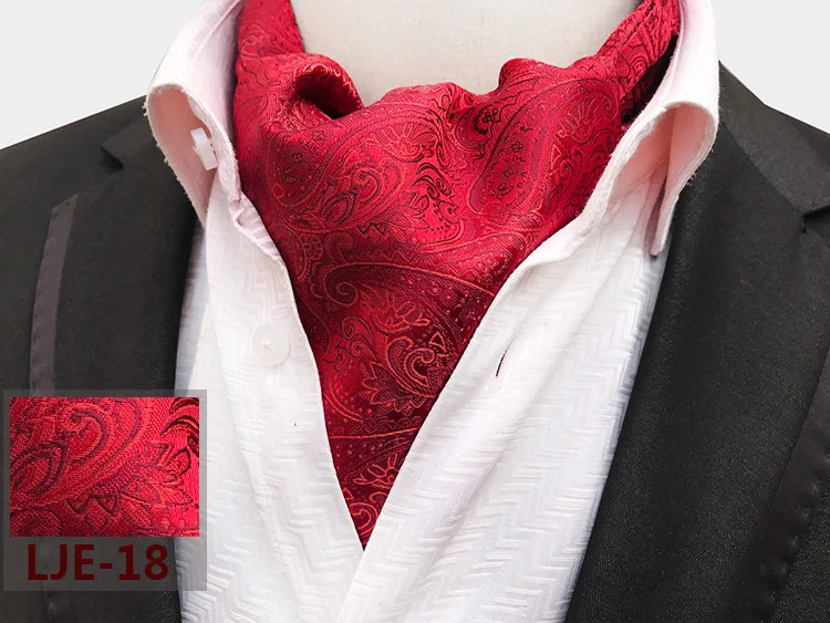 Горячая Распродажа галстук "Аскот" Мужской галстук атласный небольшой квадратный узор нежный мужской галстук свадебный Ascot смокинг с бабочкой рубашки