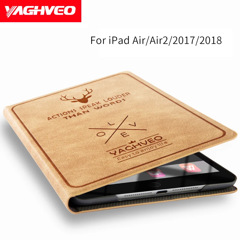 Защитный чехол в стиле ретро для нового IPad 9 7 2018 2017 air 2/1 с рисунком оленя