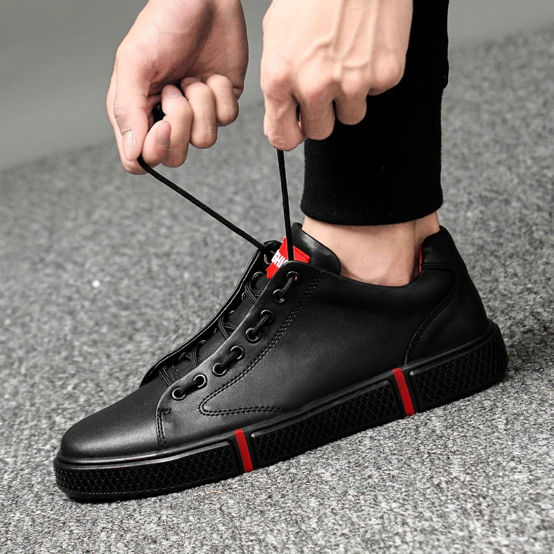 

men Genuine Leather Shoes Men Flats Fashion Men's Casual Shoes outdoor summer hole Brand Man Soft Comfortable Lace up shoes L5