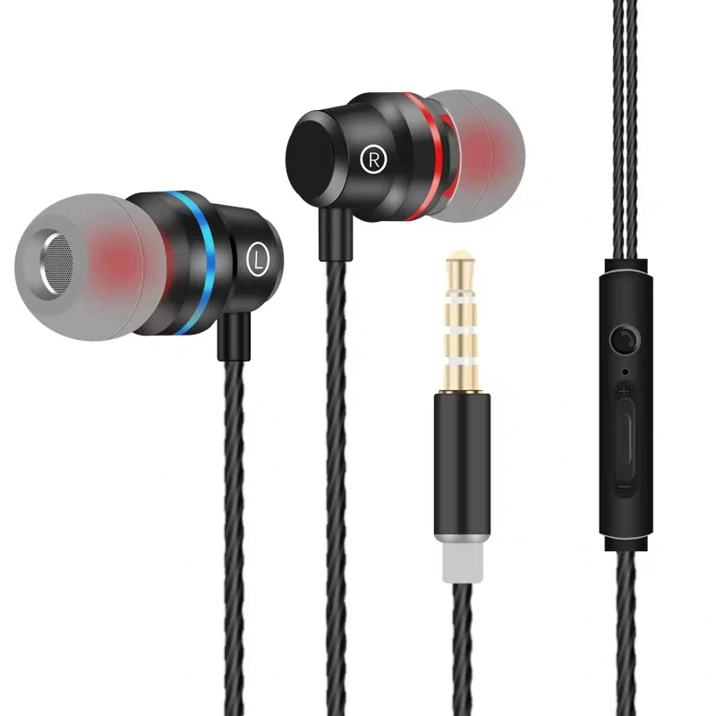 

cheap earphones wired sports universal for mobile computer tablet earphone