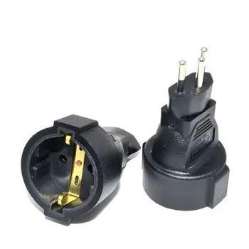 

IEC320 Connector 3 pin Swiss socket adapter Embedded Swiss TO Euro German France Socket adapter converter plug,EU plug to Swiss