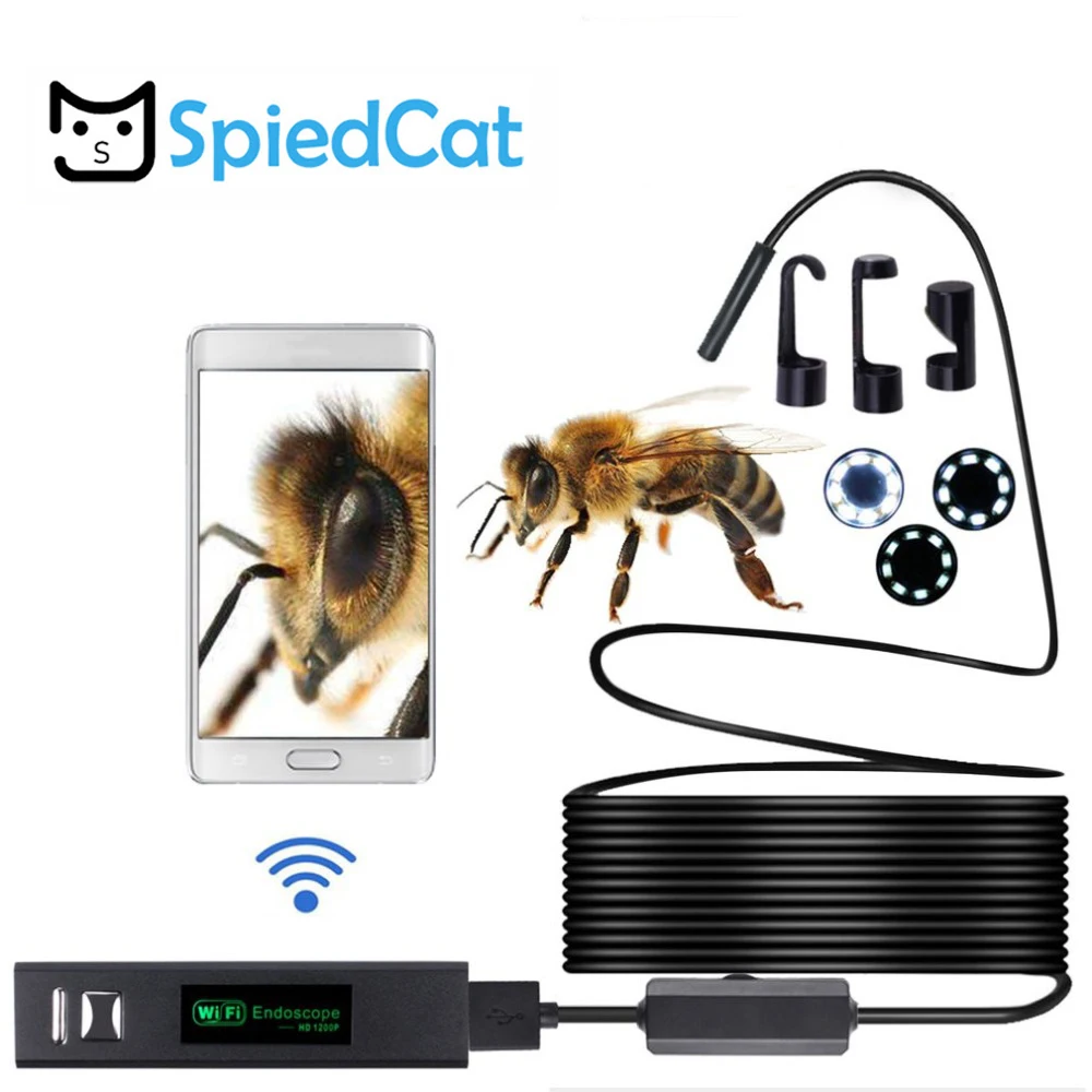 

WIFI Endoscope Camera HD Wireless Ear Camera Inspection Camera 1.3MP USB Ear Cleaning Endoscope Camera Hard Waterproof 5M