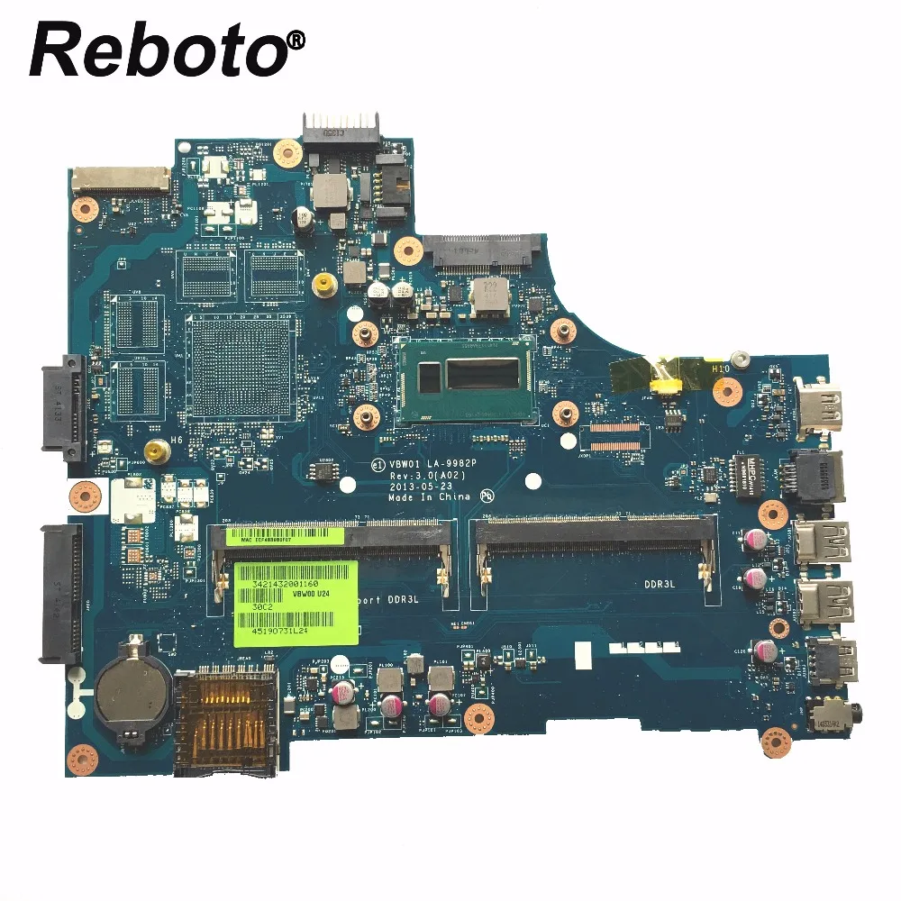 Материнская плата для ноутбука Dell 15R 5537 3537 с SR16Q i3 4010u VBW01 LA 9982P DDR3L системная 100%