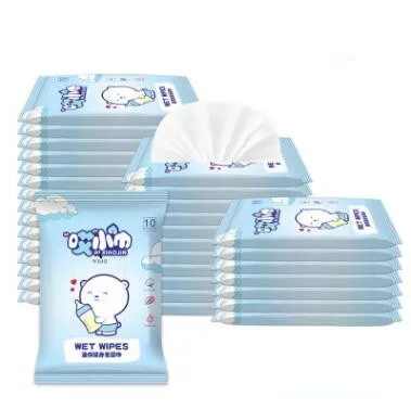 

50pcs=5bags Wet wipes Non-woven wipes easy to carry