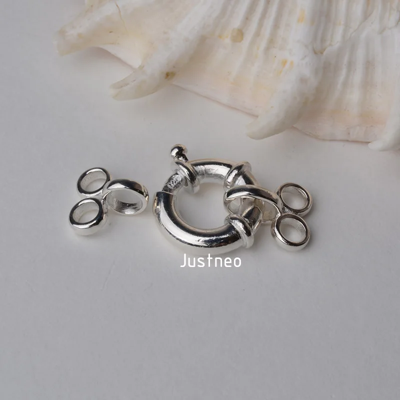 sterling silver 2 strand springring nautical clasp (3)