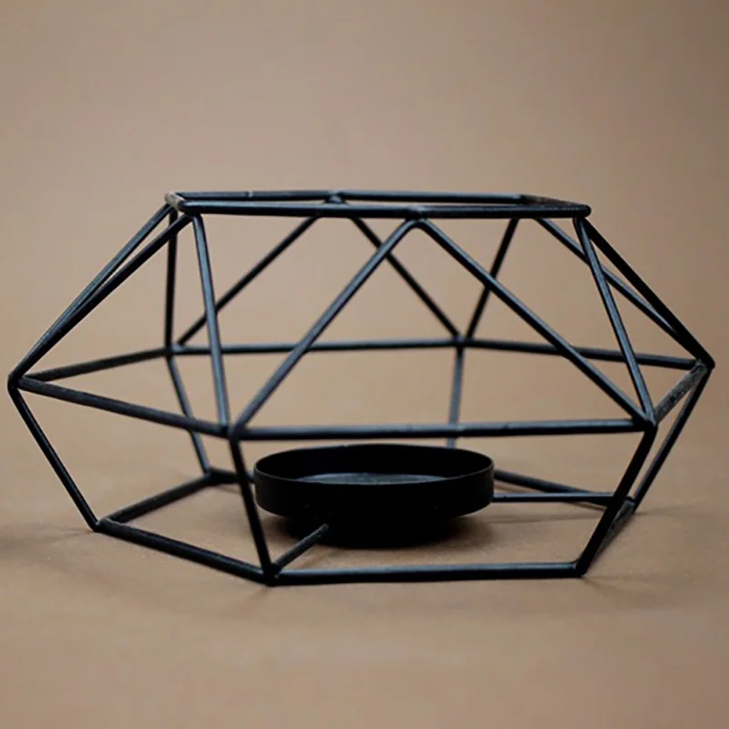 

Holder Sconce Matching Tealight Steel Minimalist 1PC Candle Holders Ornaments Geometric Candlestick Wall Candle