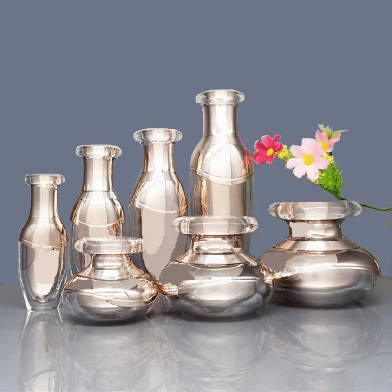 Cream Cosmetic Jar Rose Gold Empty Bottle High Grade Spray Bottle Lotion Pump Set Emulsion Bottle 153050g 15ml 30ml 50ml 100ml (10)