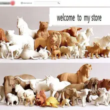 ПВХ фигурка натуральная модельная игрушка белые животные для DIY 2500 г