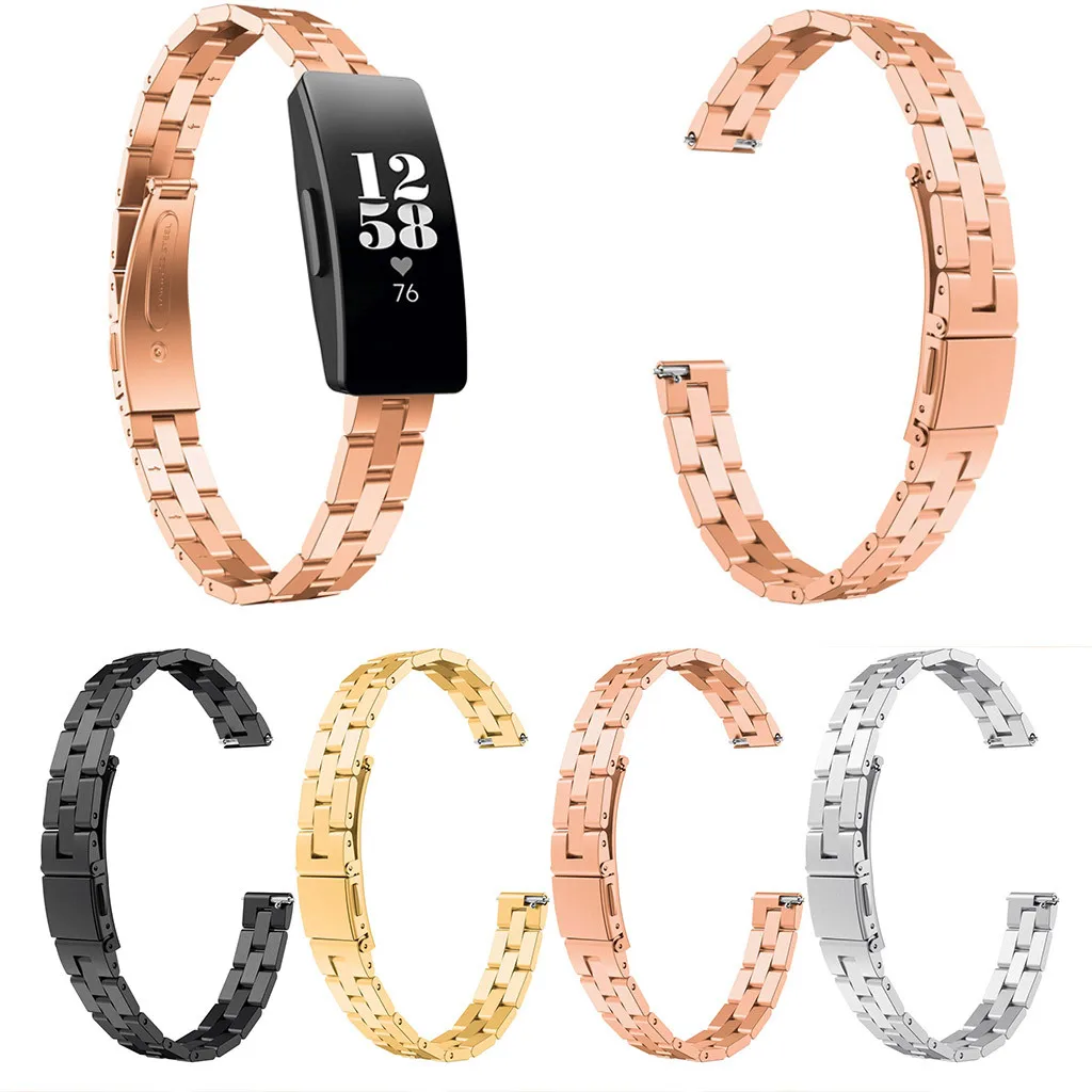 

Smartwatch Smartband Protection Portable Stainless Steel Strap Wrist Watch Band Replacement For Fitbit Inspire/Inspire HR