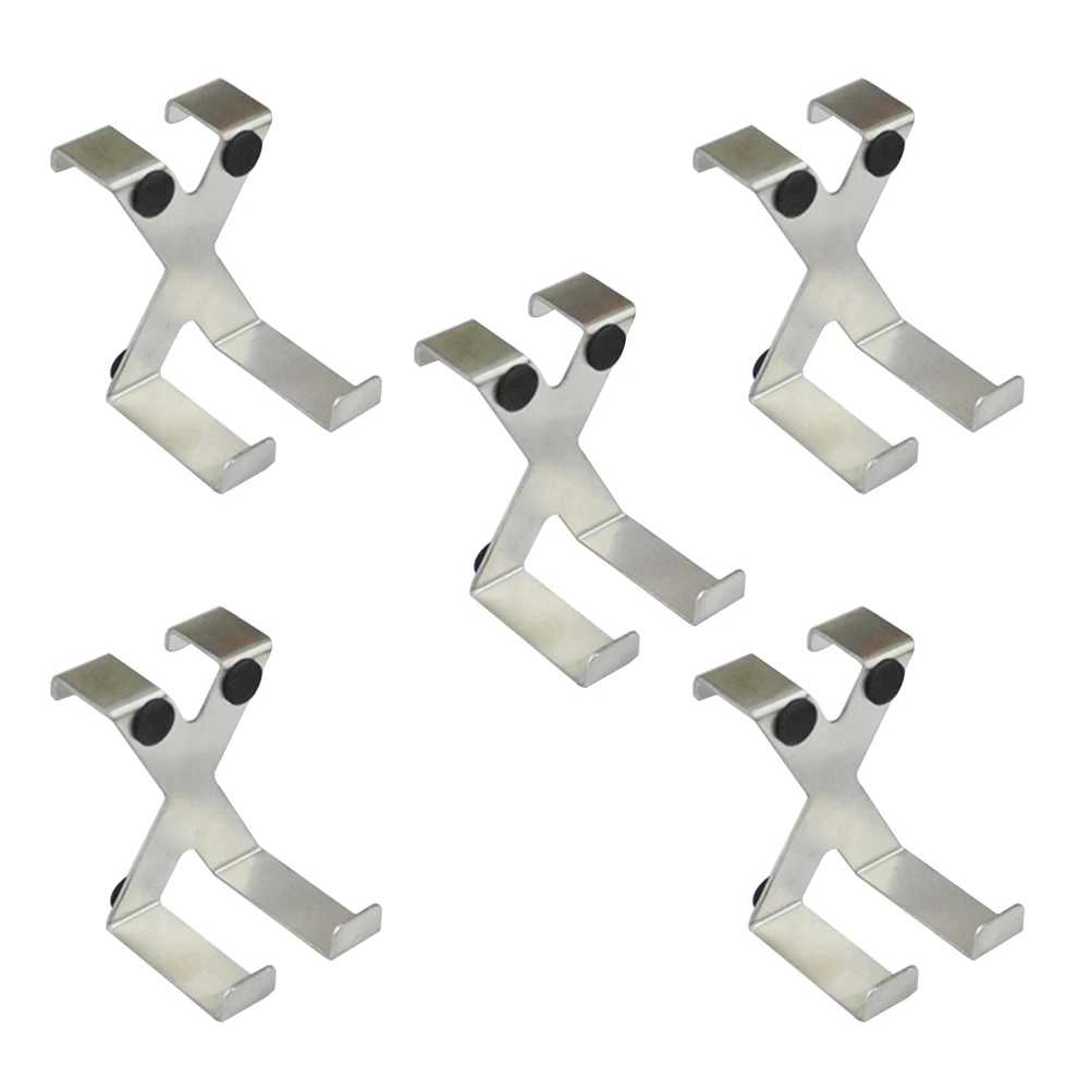 Us 8 25 45 Off 5pcs Stainless Steel Traceless Over The Door Hangers X Shaper Hanging Hook Metal Wall Mirror Hook Stable Nail Free Hooks In Hooks