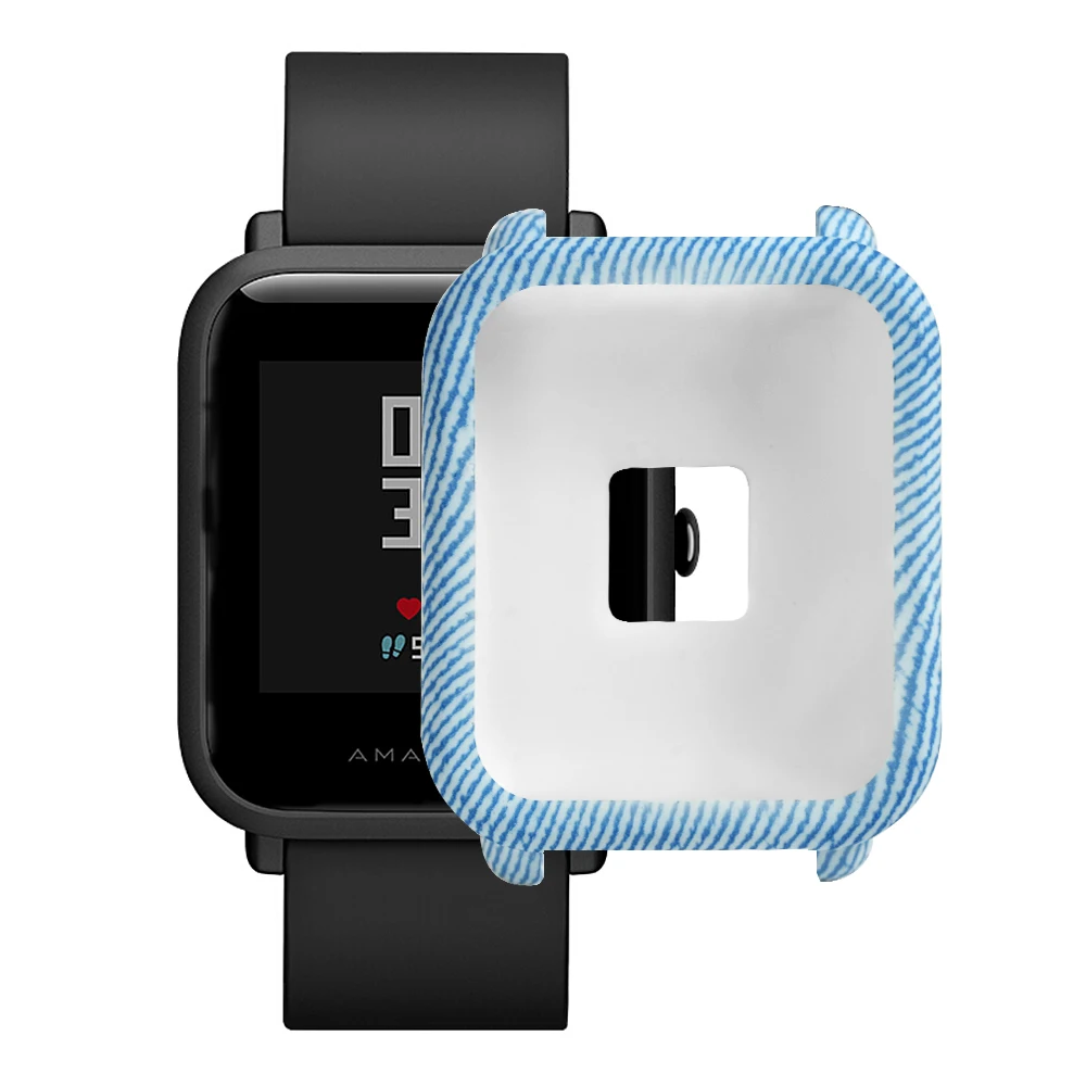 FIFATA, Мягкий Силиконовый протектор для часов Amazfit Bip, камуфляжный чехол, защитная рамка для Huami Amazfit Bip, защитная оболочка