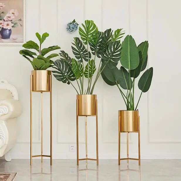 

Creative Cafe Hotel Decoration Green Planting Elevated Scaffold Living Room Flower Pot Frame Iron-plated Nordic Style Frame