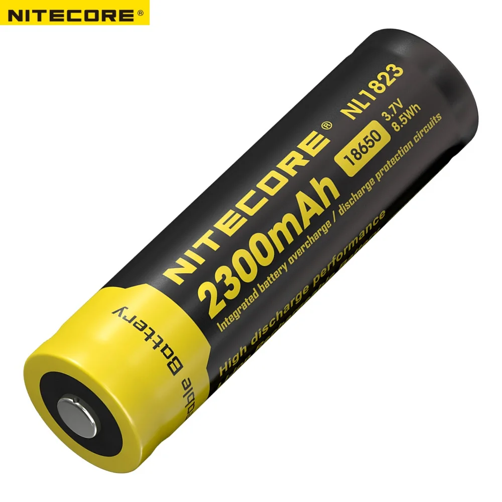 Бесплатная доставка 1 шт. Nitecore 18650 NL1823 2300 мАч 3,7 в защищенный выключатель питания литий-ионная аккумуляторная батарея