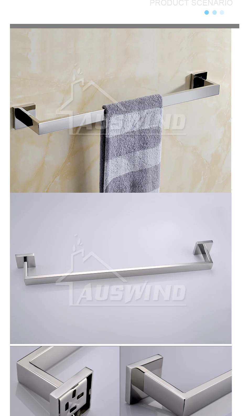 SUS 304 хромированная отделка Аксессуары для ванной комнаты из нержавеющей стали набор аксессуаров для ванной комнаты настенный 4 предмета включает в себя декор для ванной комнаты