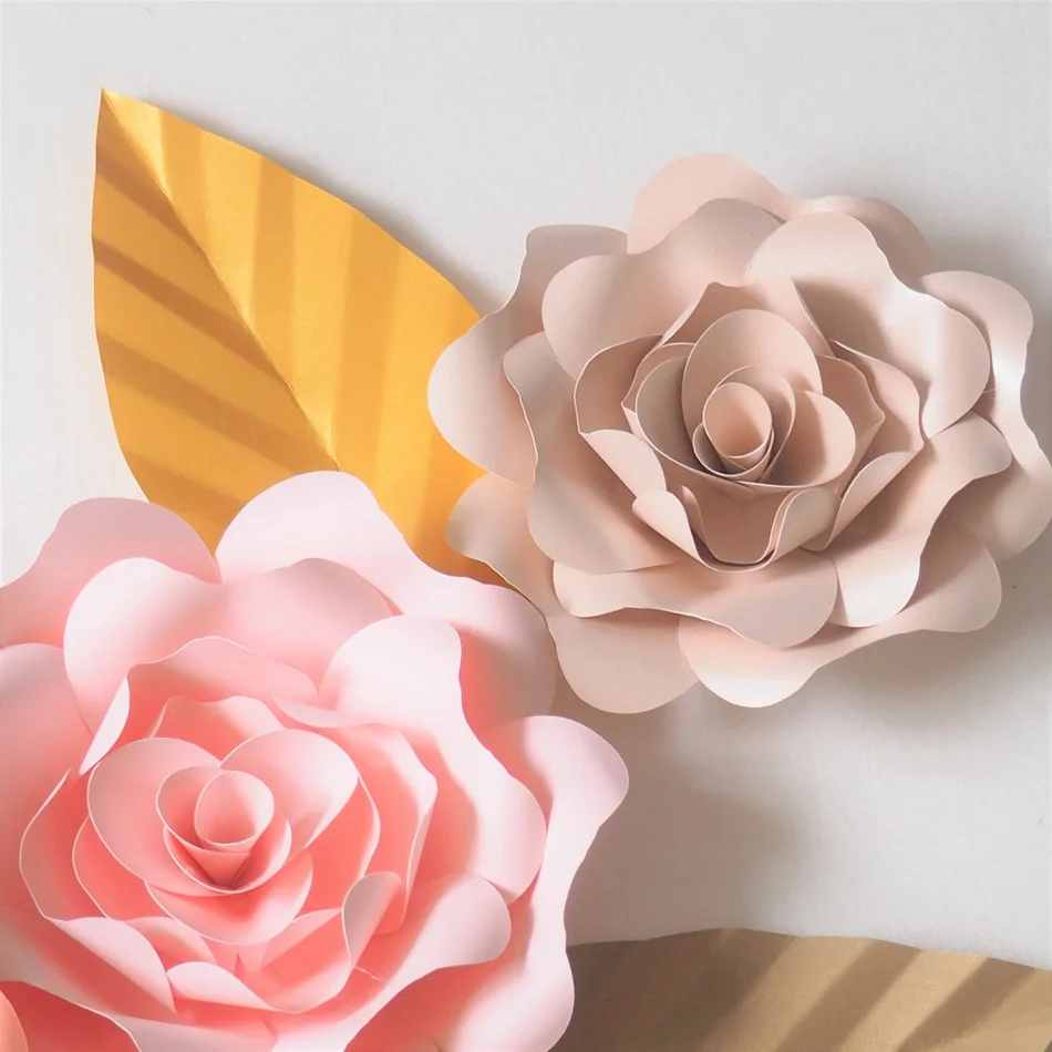 5 X Roses Violet Art Fleurs-Soie Fleurs