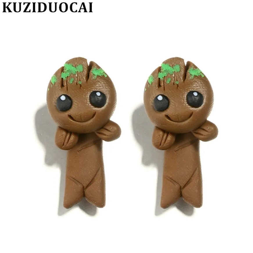 Kuziduocai новые модные ювелирные изделия милые причудливые мягкие керамические 3D