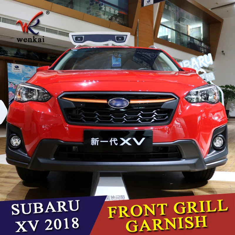 Хромированная передняя решетка гриль крышка отделка молдинг для Subaru XV GT3 GT7 ABS