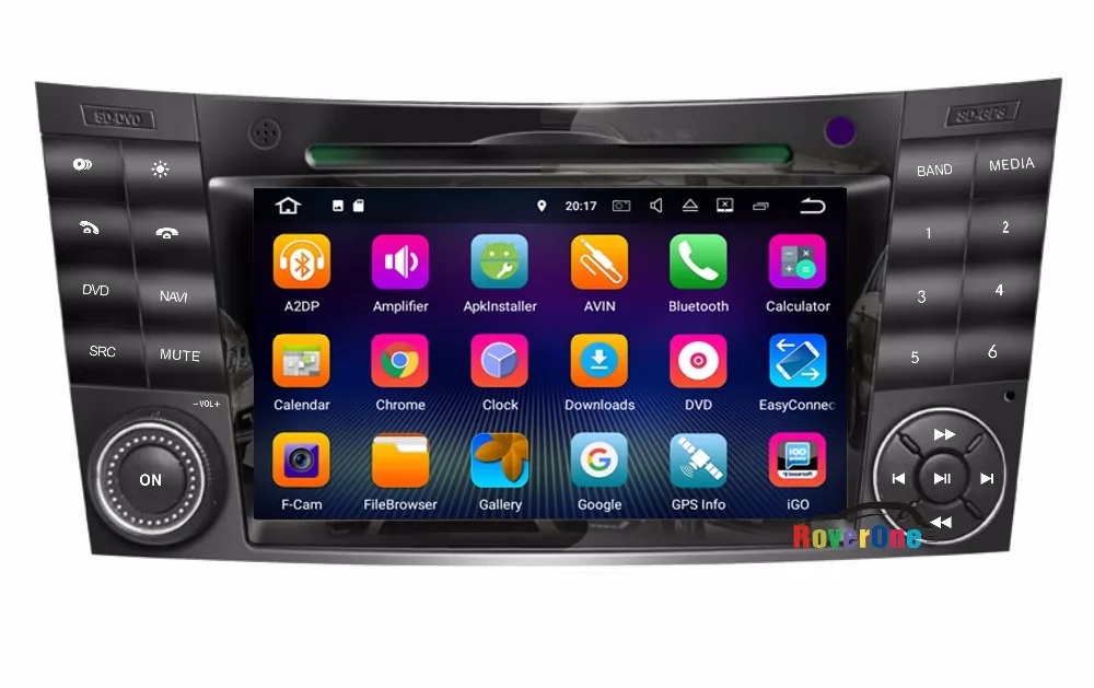 Discount RoverOne For Mercedes W209 W463 G350 G500 G55 E500 2G RAM Quad Core Car Multimedia Player Navi Autoradio GPS Bluetooth S190 2