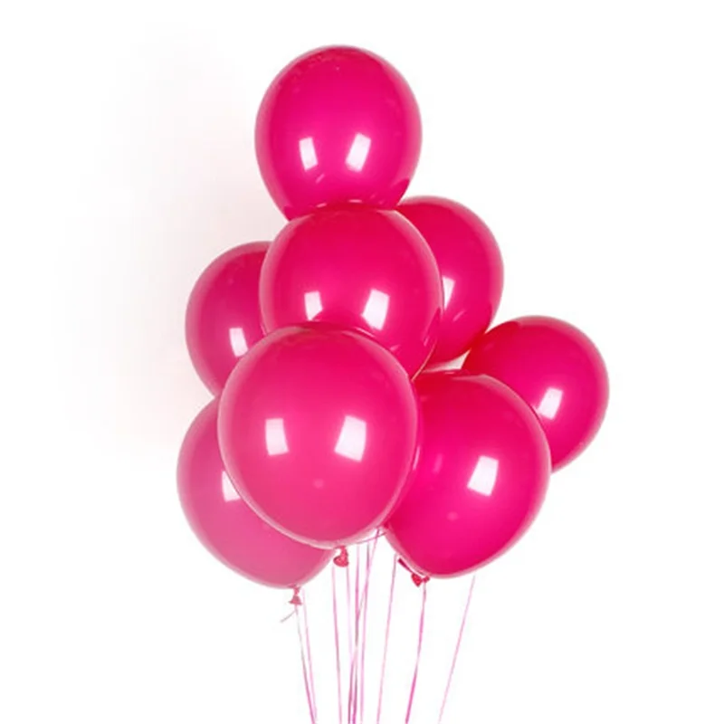 20 шт 2,3 г розовые белые серые воздушные шары латексные гелиевые праздничные принадлежности для дня рождения детский душ свадебные декорации Globos - Цвет: hot pink