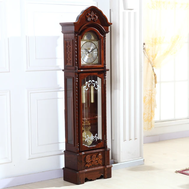 North Grandfather Clock Original Wood Living Room European North Grandfather Clock Original Wood Living Room European Standing Bell Mechanical Movement Watches And Clocks