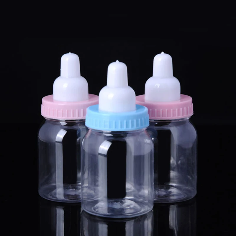

12pcs Baby Shower Candy Box Bottle Pink Girl Blue Boy Birthday Party Favours Christmas Gift Wedding Party Decoration Babyshow