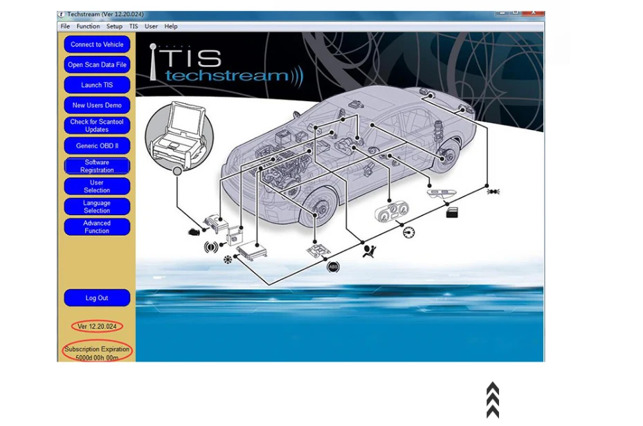 Мини VCI для Toyota TIS Techstream FT232RQ FTDI V13.00.022 FW V1.41 MINI-VCI OBD2/OBDII 16pin диагностический инструмент