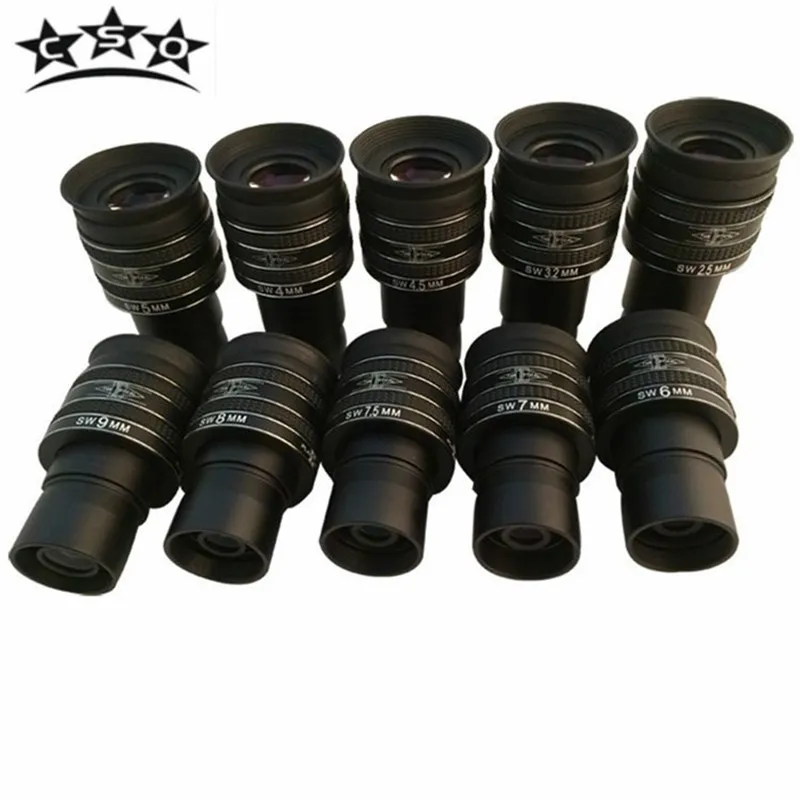 2,5mm/3,2mm/4mm/5mm/6mm/7mm/8mm /9mm SWA 58 grado TMB planetaria II ocular de ángulo ancho telescopio astronómico accesorios 1,2 2