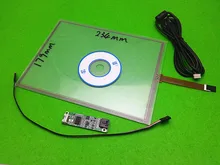 New 10.4 inch 4 wire resistive touch panel digitizer +Driver board 234mm*179mm for CAR GPS Industrial control free shipping