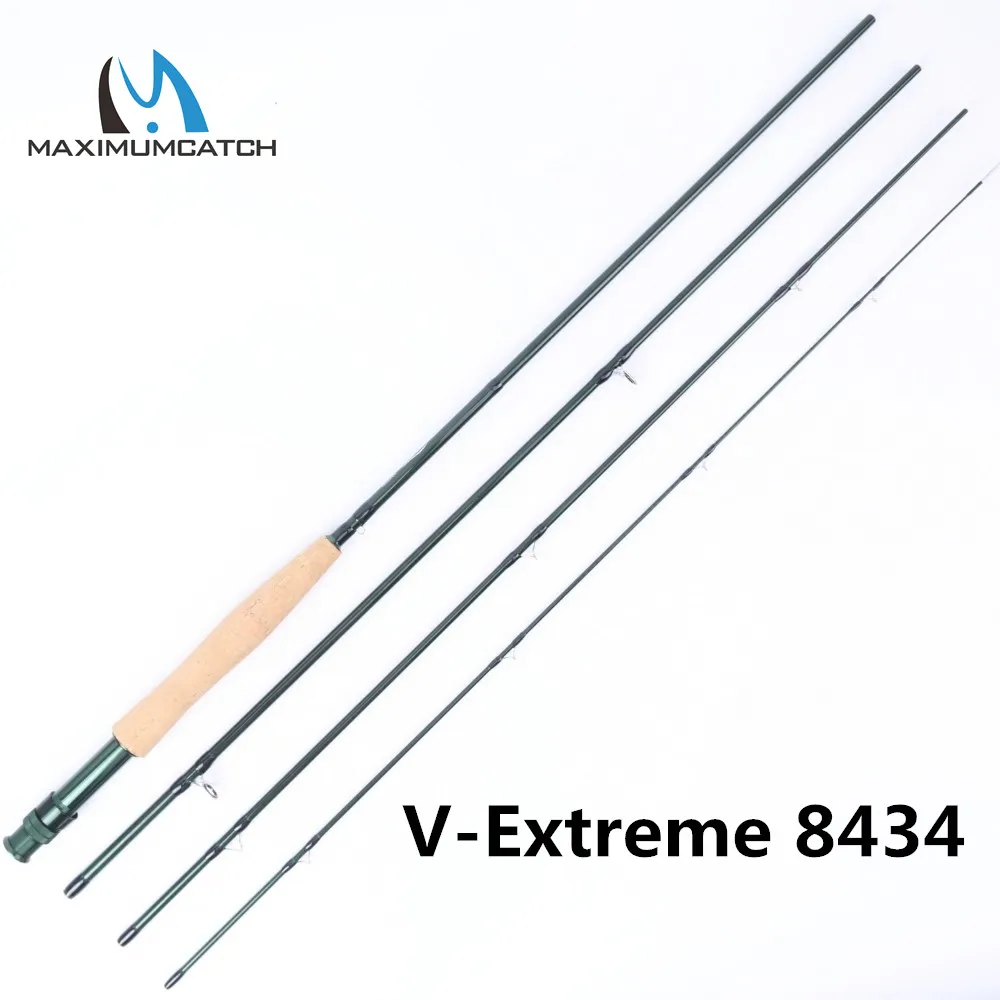 Maximumcatch Extreme 3WT Fly Rod 8'4" 4Pieces Medium fast Carbon Fiber