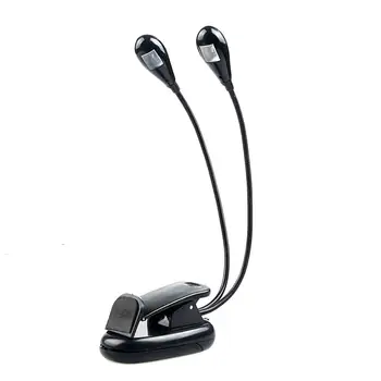 

New Arrival Music Stand Lamp Piano Guitar Erhu Instrument Clip-type Table Lamp Double Head Night Light