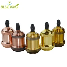 2 шт. Винтаж Эдисон подвесной светильник медный держатель E27 Античная винт лампы алюминиевая основа лампа Разъем промышленного ретро Ламповые крепления