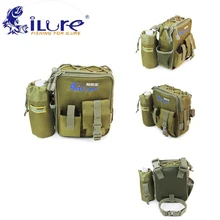 ILure тактические сумки для рыбалки многофункциональные водонепроницаемые сумки для ловли нахлыстом Наплечные поясные сумки уличная Удочка Пояс снасти привлекательная сумка