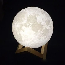 3D Print Moon Lamp Nightlight USB Charging Touch control Moonlight gifts birthday,Valentine’s Day,Holiday romantic atmosphere