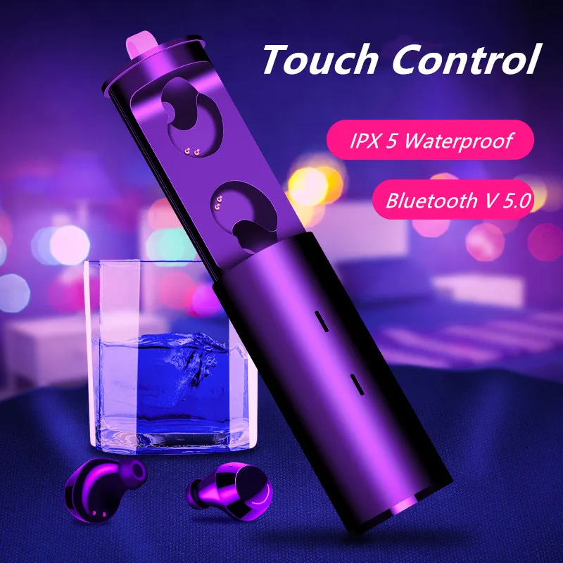 

2019 Fashion TWS Mini Earbuds Wireless Earphone bluetooth 5.0 Handsfree Call Sport Stereo Headset Waterproof With Mic For Phone