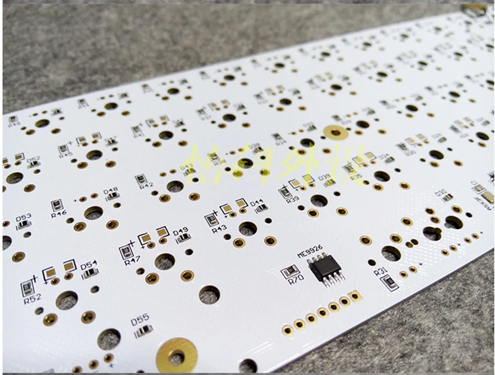 Сатана GH60 PCB белая доска светодиодный DIY механическая клавиатура porker2 hhkb чисто с
