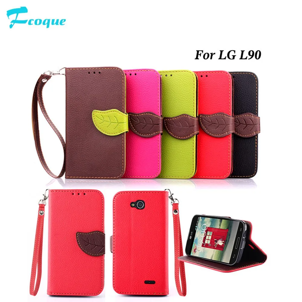 Fcoque кожаный чехол для телефона LG L90 ультра тонкий кошелек Флип держатель карты