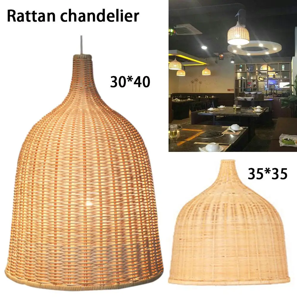 

Southeast Asia Style Household Rattan Chandelier Simple Individual Shop Garment Shop Balcony Engineer Lamp Without Power Supply