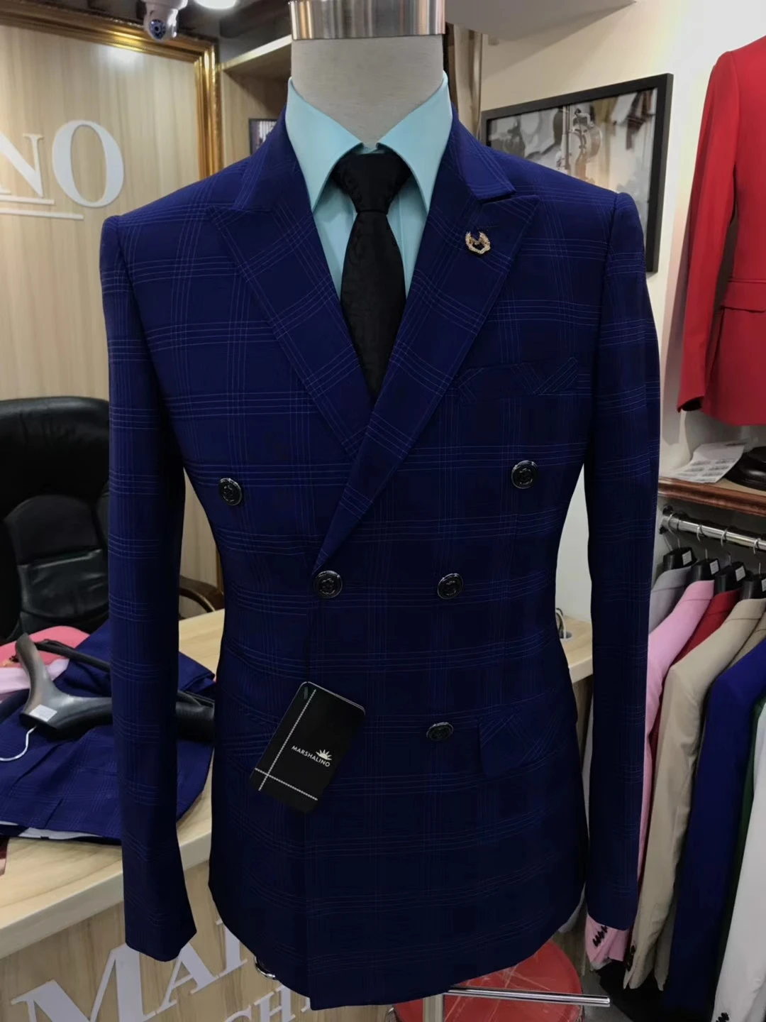 10 Мужские свадебные костюмы Slim Fit 3 шт смокинг жених мужские Цветочные костюмы Свадебный Мужской жилет брюки мужской двубортный костюм - Цвет: 10