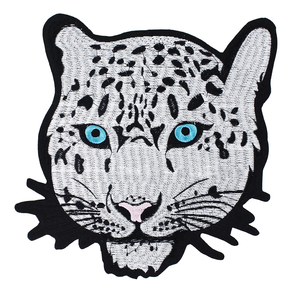 10pieces leopard head patches embroidery fabric applique iron on badges 10pieces leopard head patches embroidery fabric applique iron on badges