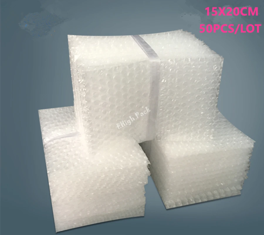 Us 3 99 20 Off 15 20cm 50pcs Bubble Bags 10mm Protective Material De Embalaje Wrap Laser Cut Craft Transpa Ng Film In Gift