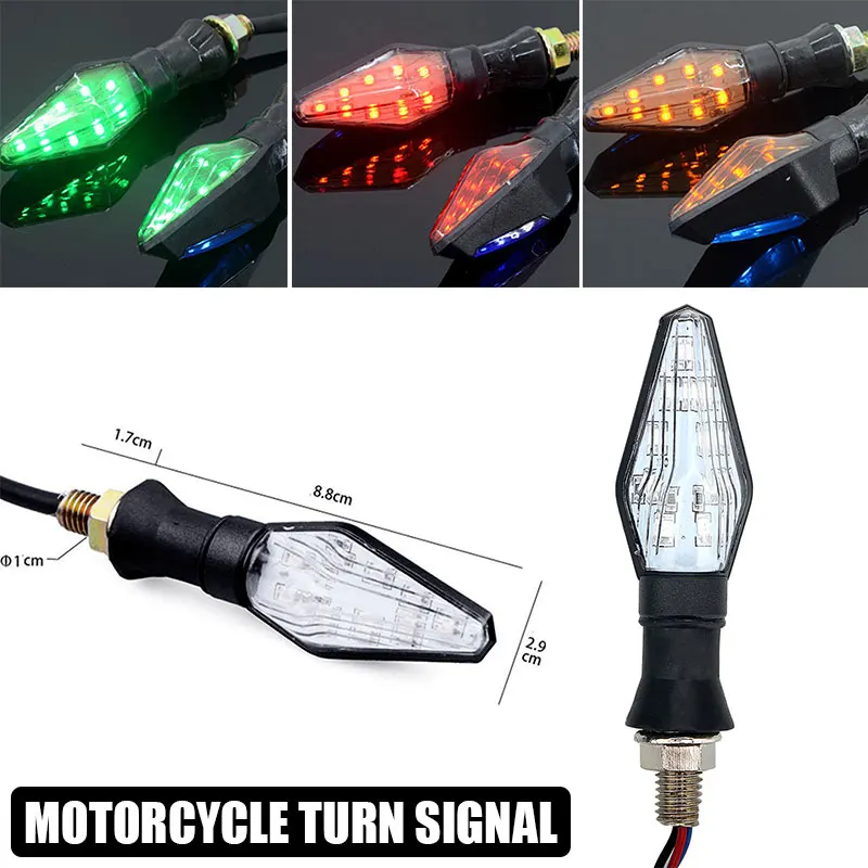 Индисветильник DRL для мотоцикла сигнальный поворотник прочный двухсторонний