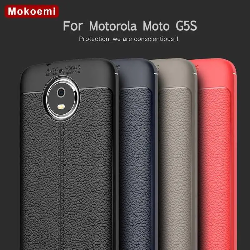 Mokoemi модный Ударопрочный Мягкий чехол с рисунком личи 5 2 дюйма для Motorola Moto G5S