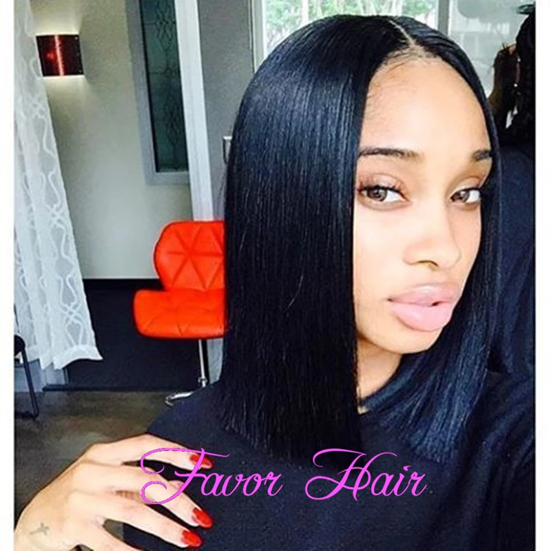 

Lace Front Short Wigs For Black Women Synthetic Layered Bob Wigs Heat Resistant Synthetic Lace Front Wig With Baby Hair